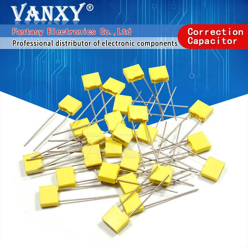 

20PCS Correction capacitor 1NF 102J 100V 5mm Polypropylene Safety Plastic Film Capacitor New original free shipping