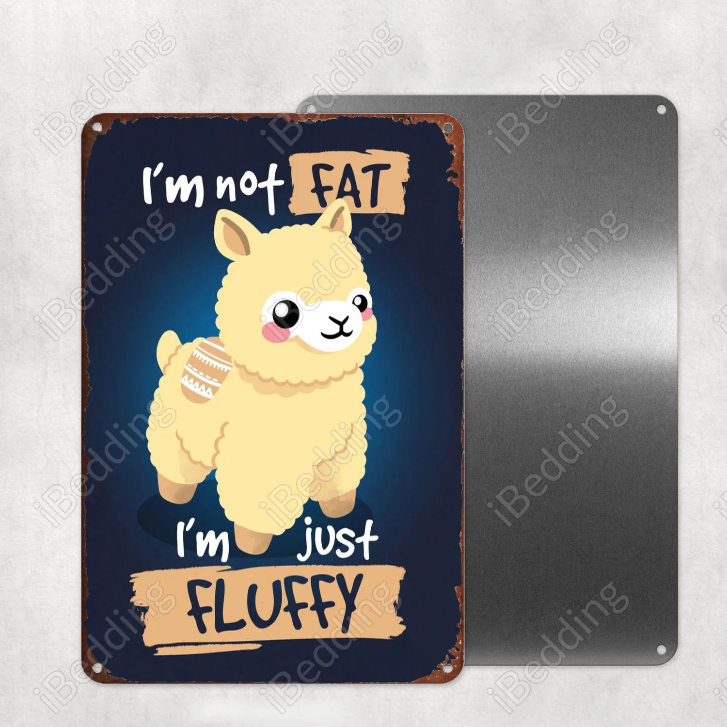 

Альпака просто пушистая металлическая искусственная стена для бара, паба, клуба, декоративная железная живопись, пластина 20x30 см