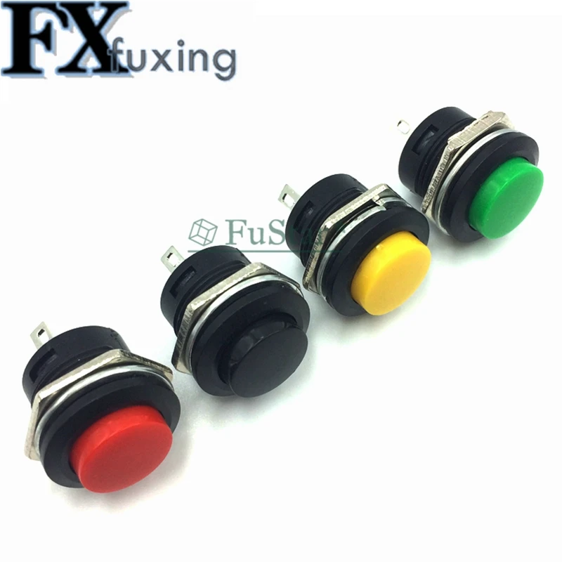 5 шт. кнопка выключения 16 мм черный/красный/зеленый/желтый | Строительство и