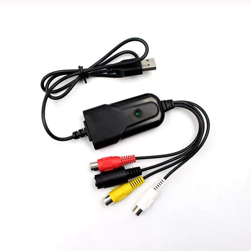 Новый адаптер QINDIAN USB 2 0 для захвата аудио-и видеосъемки с VHS на DVD видео Windows 10/8/7/XP |