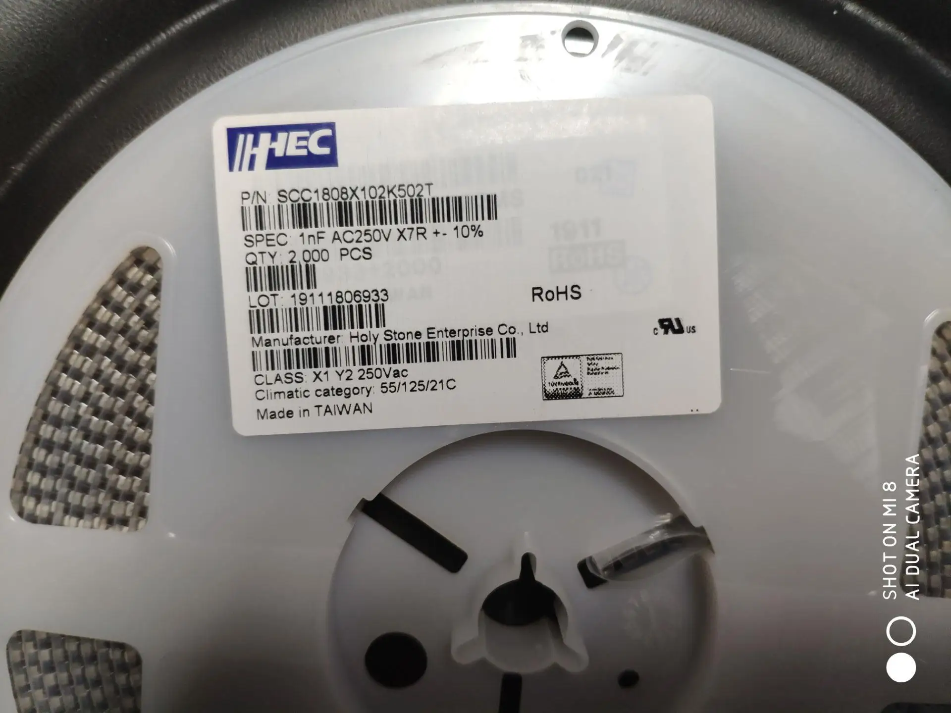 

SCC1808X102K502T CAP CER 1808 1 нФ 102K ± 10% 5кв X7R керамический колпачок acitor 2000000 шт керамический колпачок acitor