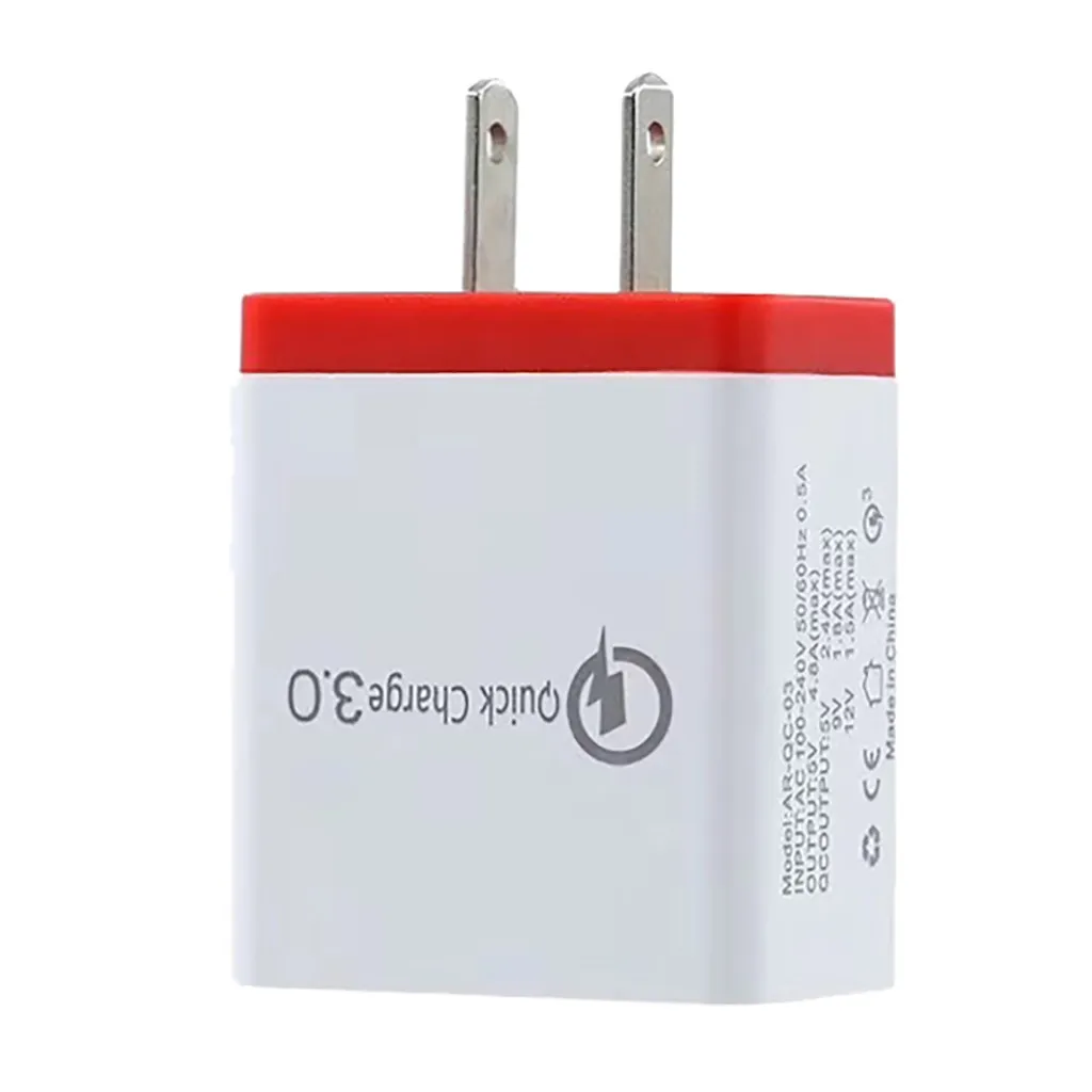 4 порта Быстрая быстрая зарядка QC 3,0 USB концентратор настенное зарядное устройство адаптер питания ЕС/США электрическая розетка зарядное устройство для телефона s#829