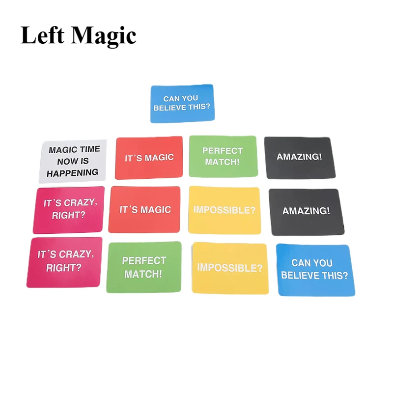

Same Choice Cards Magic Tricks Choice Same Color Close Up Street Stage Props Illusion Magic Props Children Toy Classic Toys