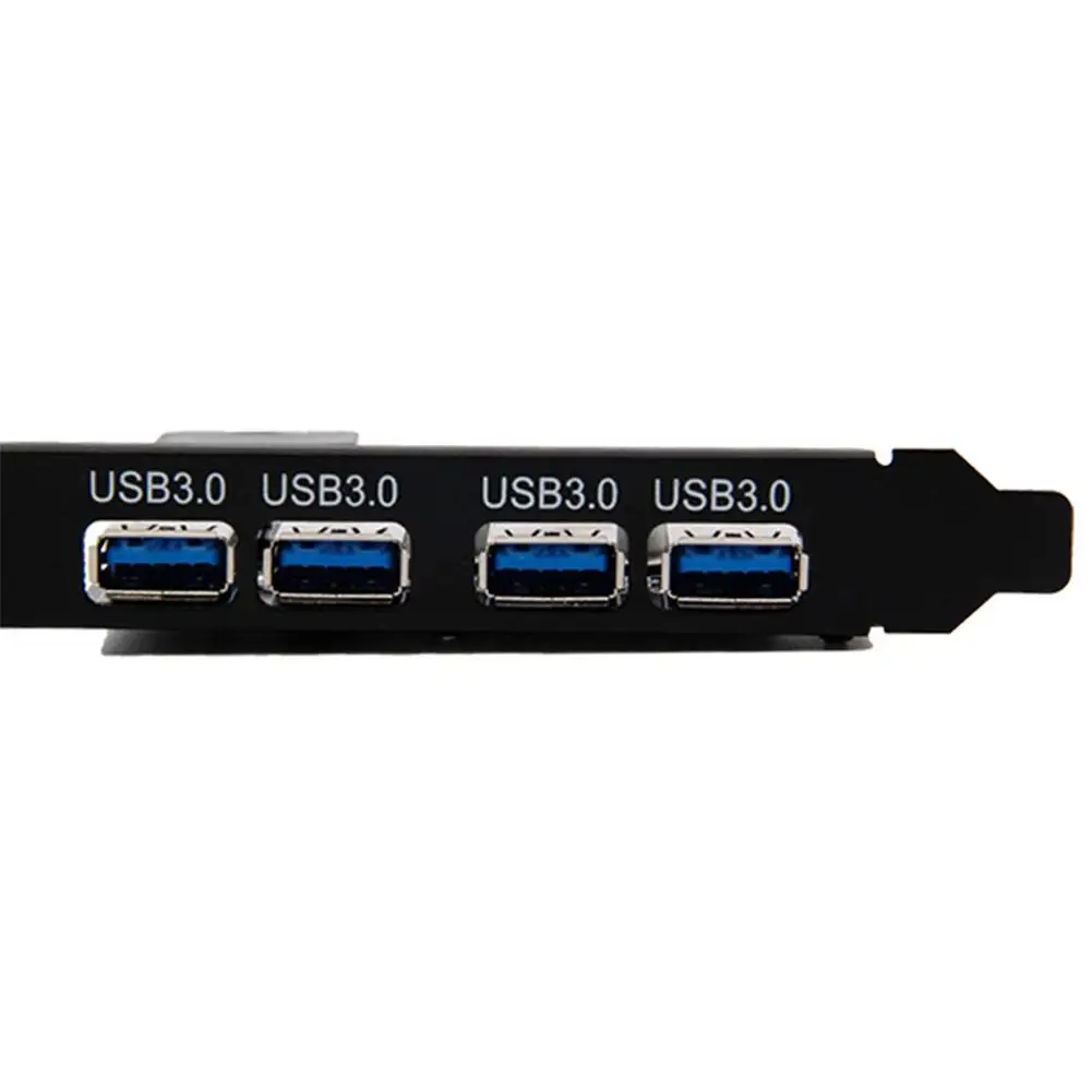 

4 Ports Desktop Computer Rear Panel PCI-E to USB 3.0 Hub Expansion Card Adapter