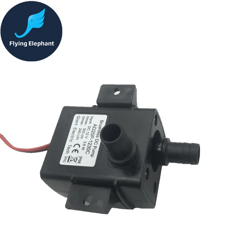 Бесшумный водяной охлаждающий насос DC 12 В большой Бесщеточный постоянного тока 4P