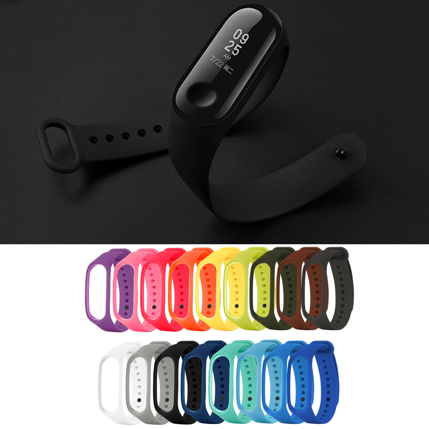 

Gosear 17PCS Assorted Color Fashion Replacement Wristband Wrist Strap Band for Xiaomi Mi Band 3 4 Smart Bracelet Accessories
