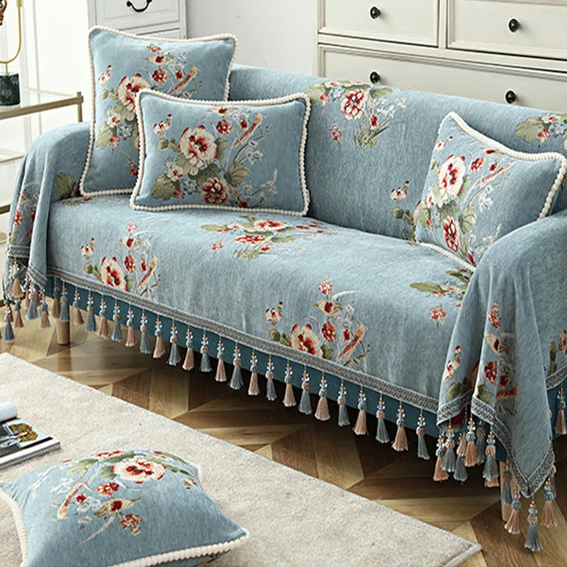 Роскошное покрывало в европейском стиле для кроватей нескользящее