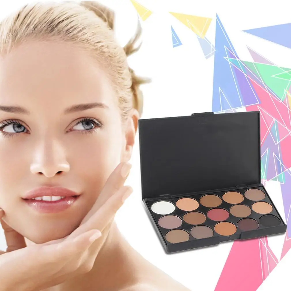 Новая мода Pro 15 цветов Тени для век камуфляж консилер палитра макияж салон |