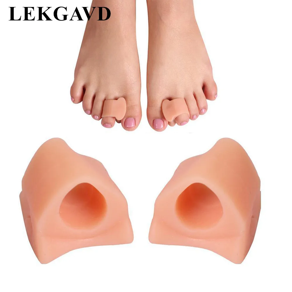 

2pcs Silicone Gel Bunion Toe Corrector Orthotic Straightener Separator Foot Care Orthopedic Supplies Silica Gel None Electric