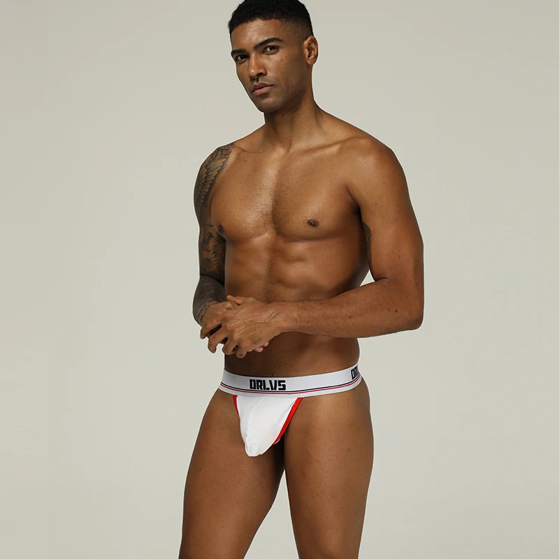 Мужские трусы-джоки AIIOU сексуальные гей-бикини стринги с открытой промежностью