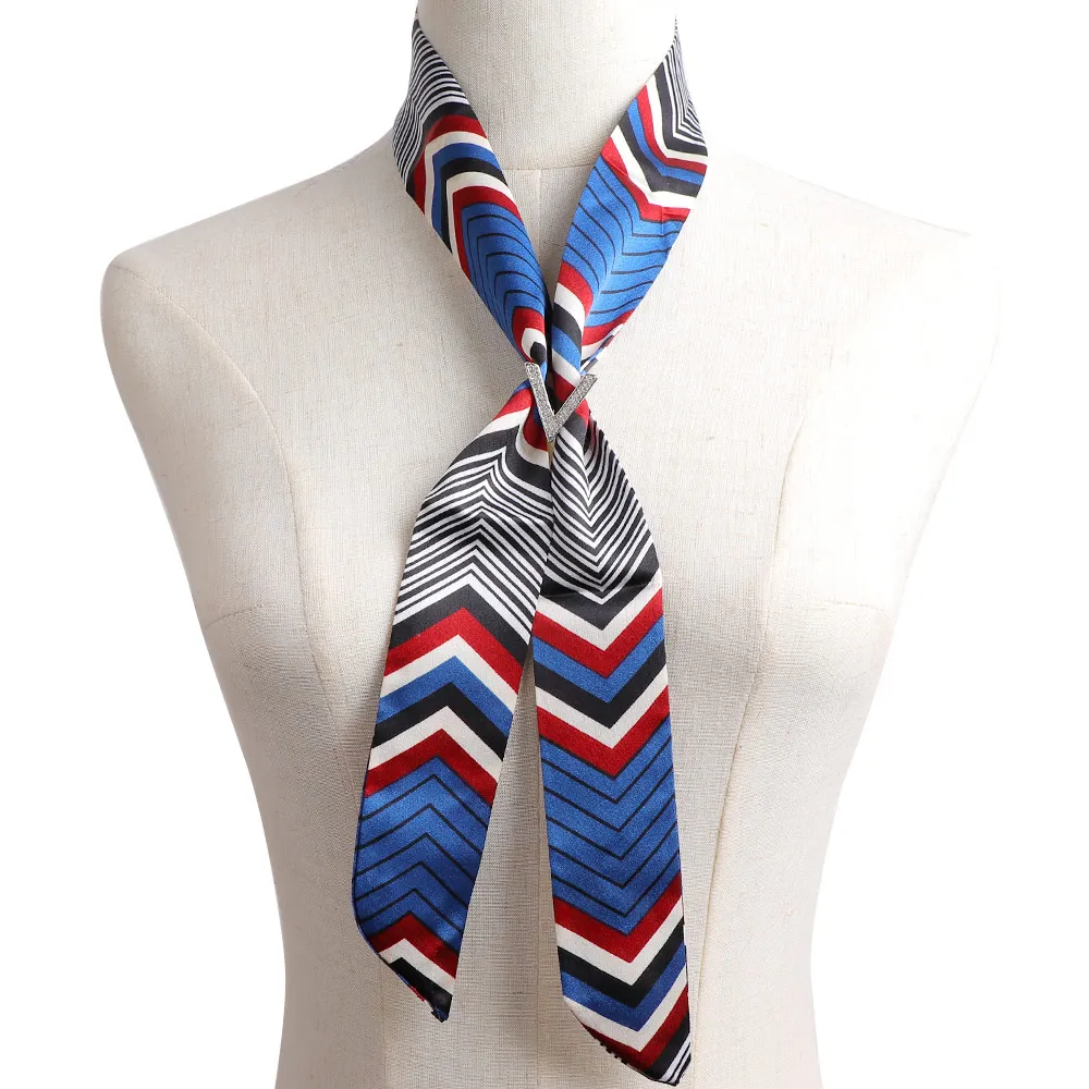 Зажим для шарфа с кольцом-держателем и пряжкой Женский бижутерия в романтическом