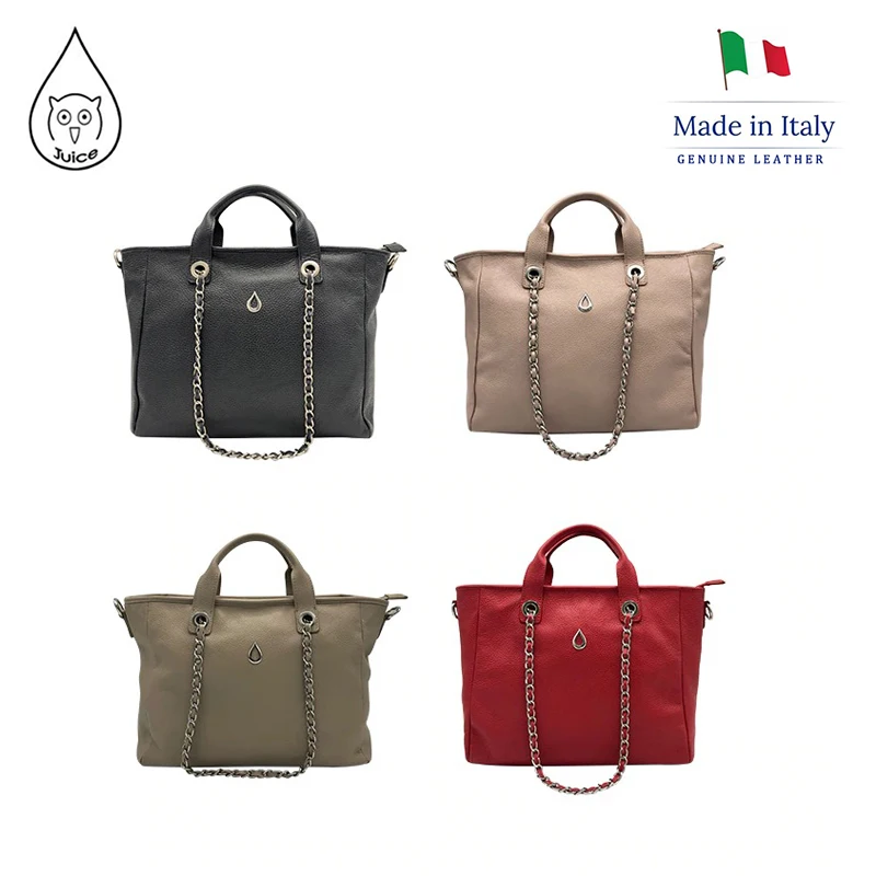 JUICE made in Italy Genuine leather women bag，Women Oversize handbag 112805 | Багаж и сумки