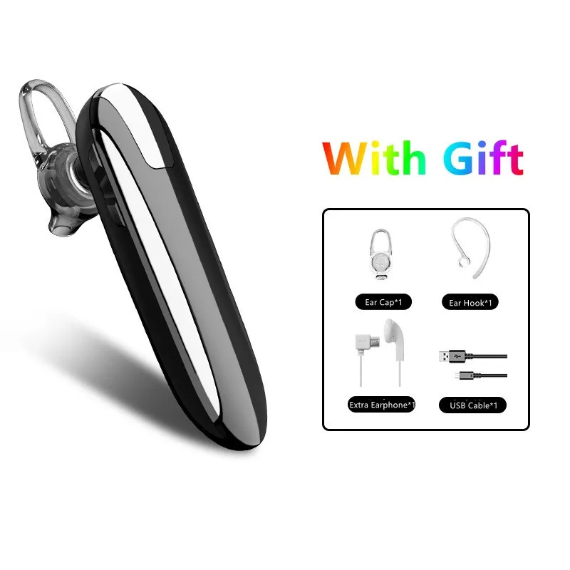 

1PC X8 Bluetooth 5.0 Wireless Earphone Long Standby Business Hanging Ear Waterproof Headset HIFI Stereo Noise Reduce Headphone