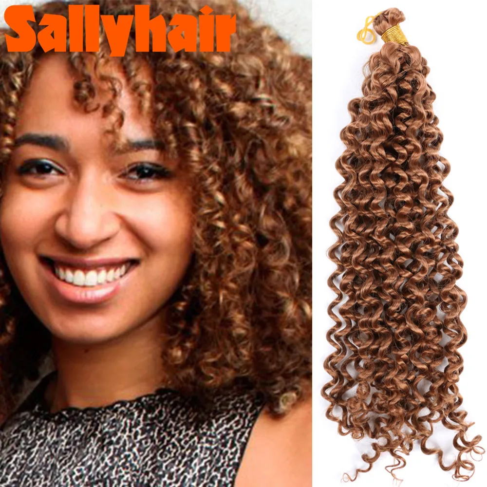 

Sallyhair 14 дюймов 100 г синтетический богемный глубокий волнистый кудрявый удлинитель волос для женщин серый розовый светлый вязаный крючком во...