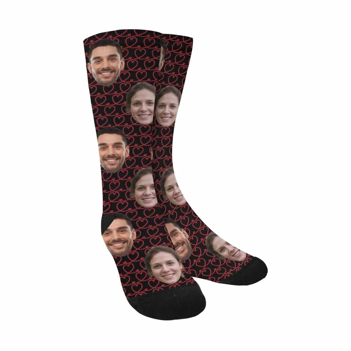 

Custom Face Love Line Sublimated Crew Socks