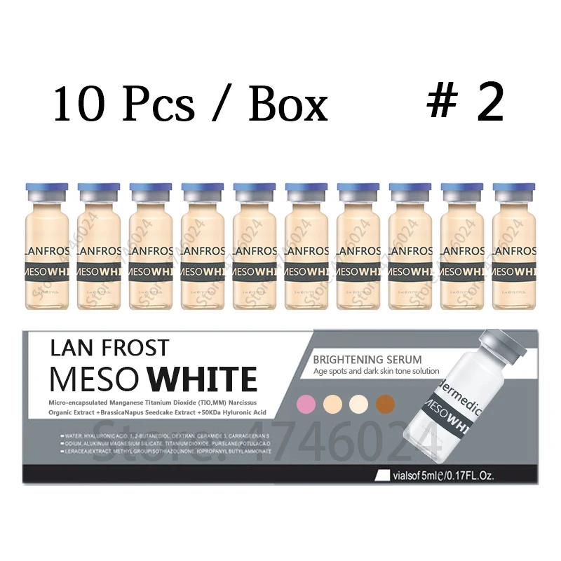 meso 10pcs kit2 Meso Dermawhite BB крем светящийся Жидкий тональный крем МТС лечение микроиглы макияж сыворотка осветление отбеливание корейская косметика - Цвет: meso 10pcs kit2