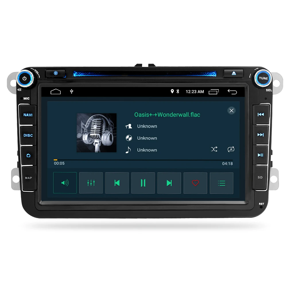 Android 9.0 Car Radio Multimedia For Skoda/Seat/Volkswagen/Passat b7/POLO/GOLF 5 6 Navigation DVD Player Bluetooth GPS Stereo | Автомобили