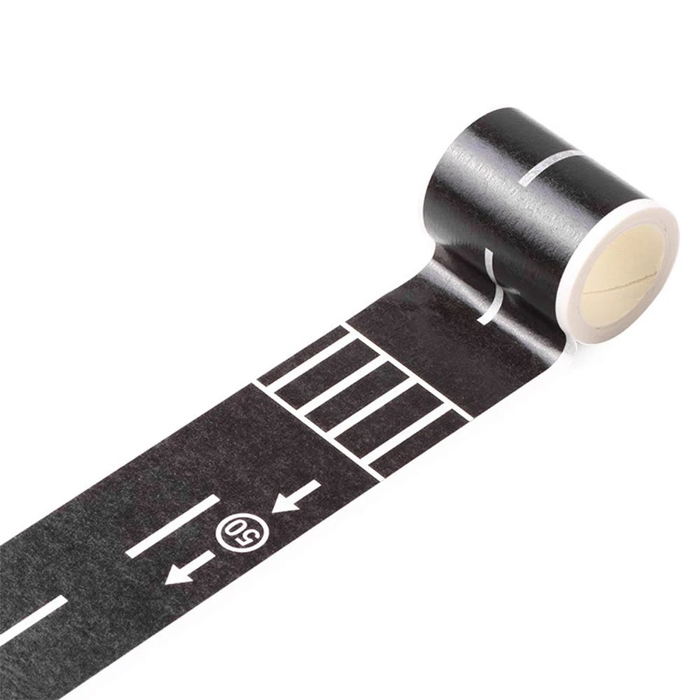 

Railway Road Washi Tape Traffic Road Decorative Tapes Masking Tapes Highway Road Tape Adhesive for Toy Cars