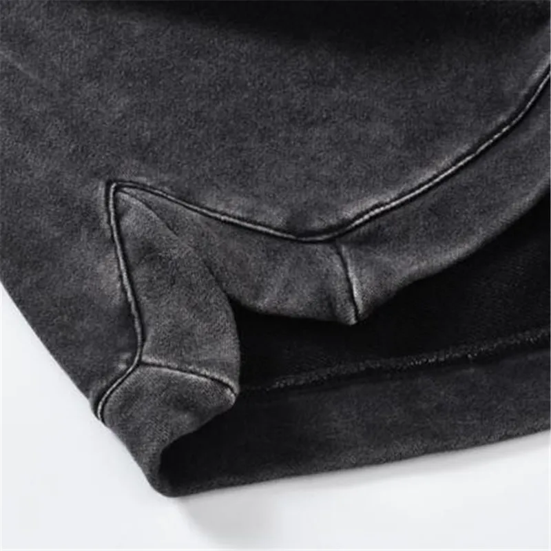 

summer wash old vintage shorts men side split hem men short pants casual shorts masculino elastic waist Sportswear short homme