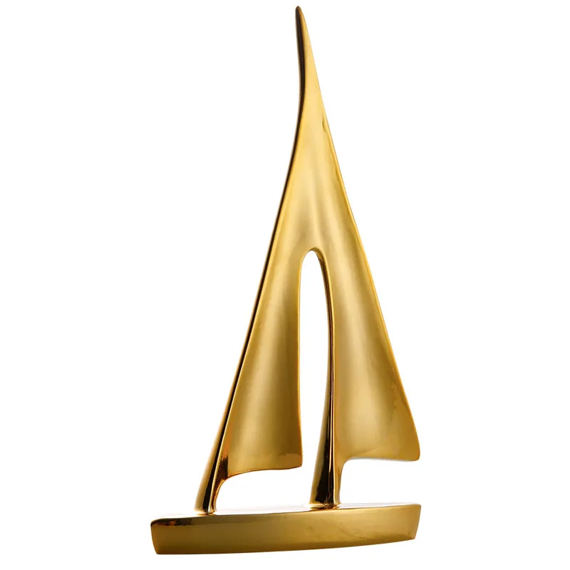 Современная Миниатюрная модель парусной лодки настольное украшение для офиса