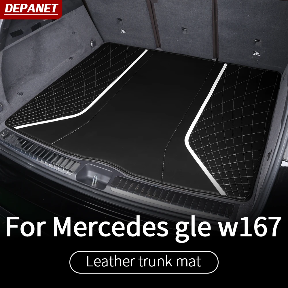 Кожаная облицовочная лента багажника для Mercedes gle w167 2020 350/amg 450 500e внешние