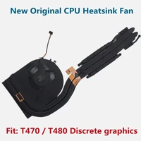 new original cpu cooler cooling fan for lenovo thinkpad t470 t480 heatsink swg integrated discrete graphics 01yr202 01yr200