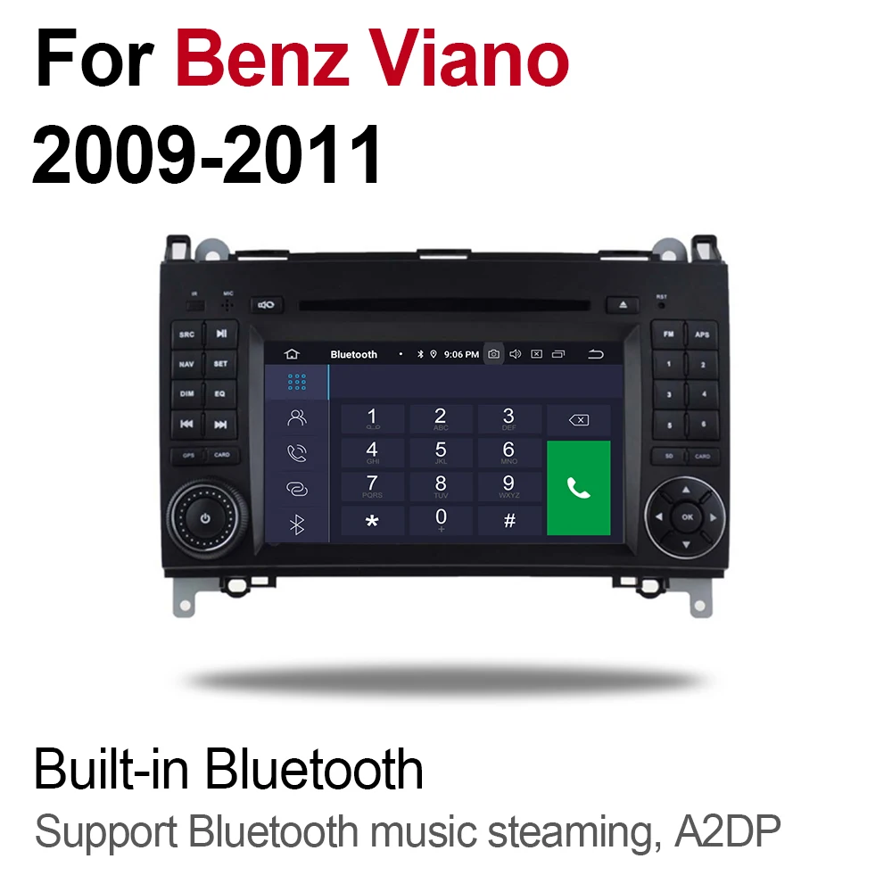 Для Mercedes Benz Viano 2009 2010 2011 Android Восьмиядерный 4 Гб ОЗУ автомобильный DVD NTG GPS Радио BT Navi