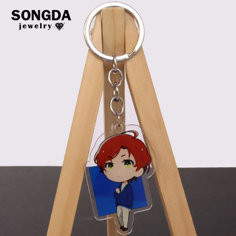 

Anime WONDER EGG PRIORITY Keychain Ohto Ai Rika Sawaki Momoe Kawai Figure Acrylic Key Ring Bag Decoration Teen Fans Accessories
