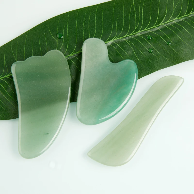 

3 шт., нефритовый массажер гуаша для лица и шеи