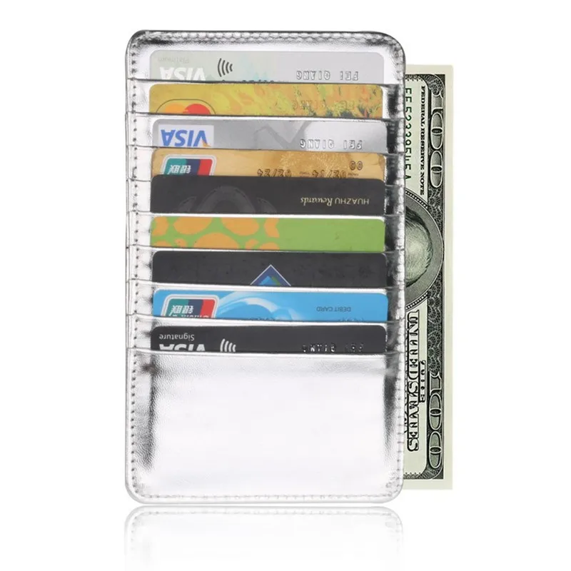 Супер тонкий качественный PU кожаный 18 слотов для карт визитница s длинный кошелек