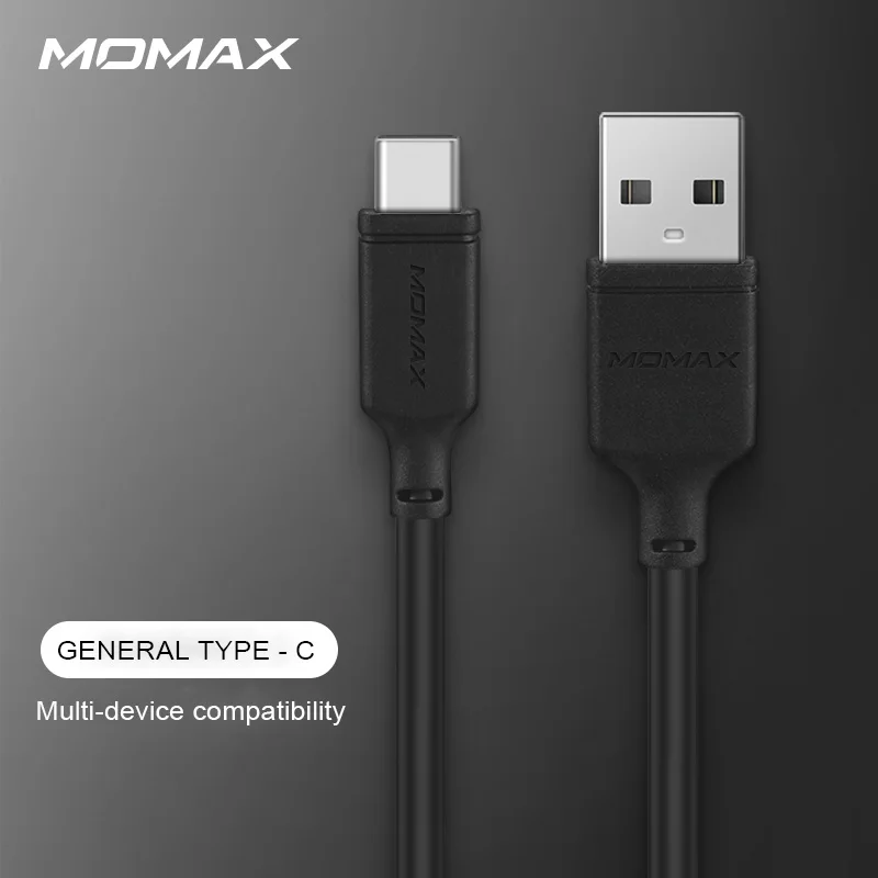 Кабель для передачи данных MOMAX (TYPE C USB A) 3а большой ток Bold волоконный сердечник