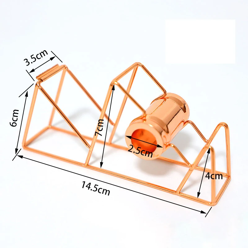 

Rose Gold Tape Holders Adhesive Plaster Bases Creative Rubberized Fabric Holder Metal Tape Dispenser Home Storage Organization