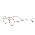 Оправа для очков из чистого титана для мужчин и женщин, Ультралегкая круглая оптическая оправа для рецептурных очков ПРИ близорукости, 45 х42 мм, винтажные