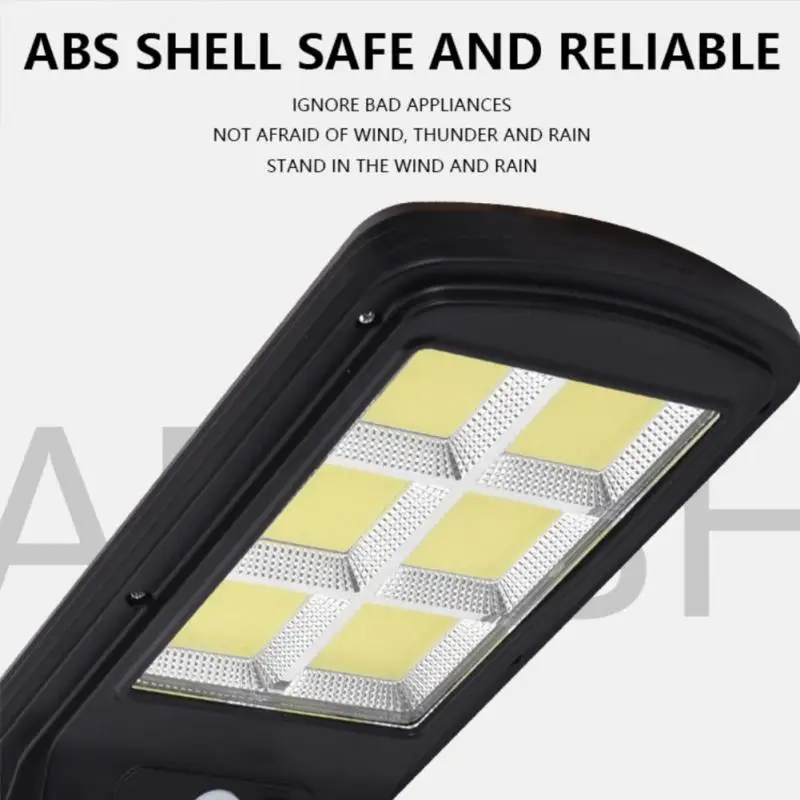 

300W COB Solar LED Street Lamp Body Detection Motion Sensor Waterproof For Garden Path Street Remote Control Wall Light Dropship