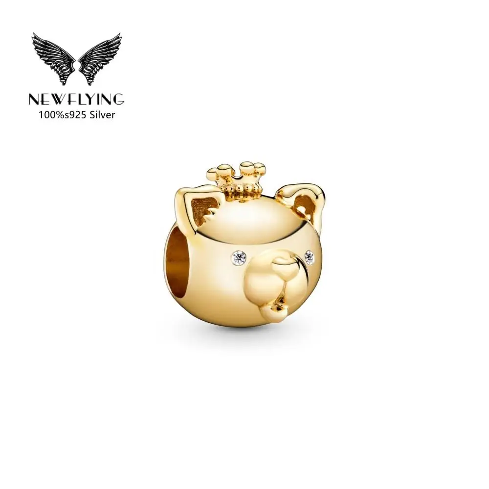 

18K gold plated crystal shining Zodiac Charm Jewelry Designer Jewelry DIY Bracelet Necklace