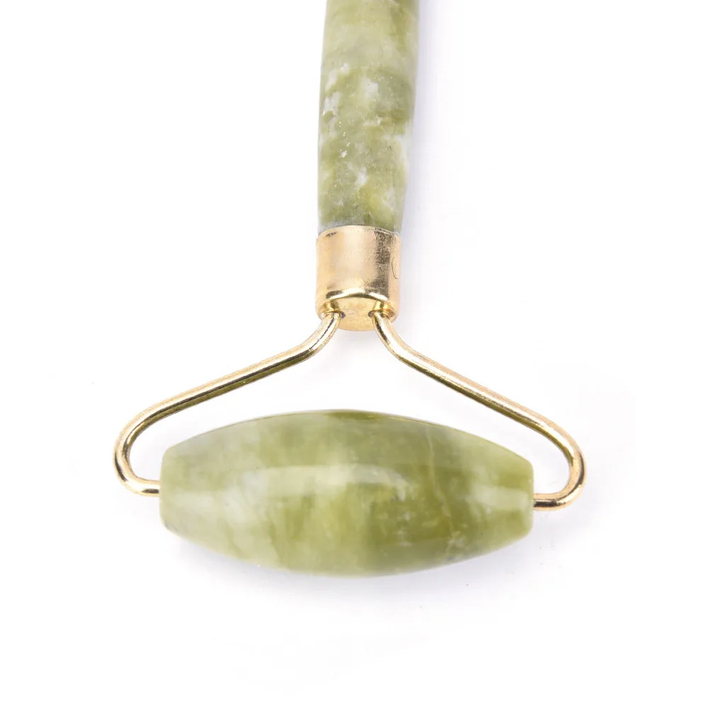 

New Chinese Traditional Craft Nature Green Healthy Body Head Neck Foot Jade Roller Facial Face Beauty Massager
