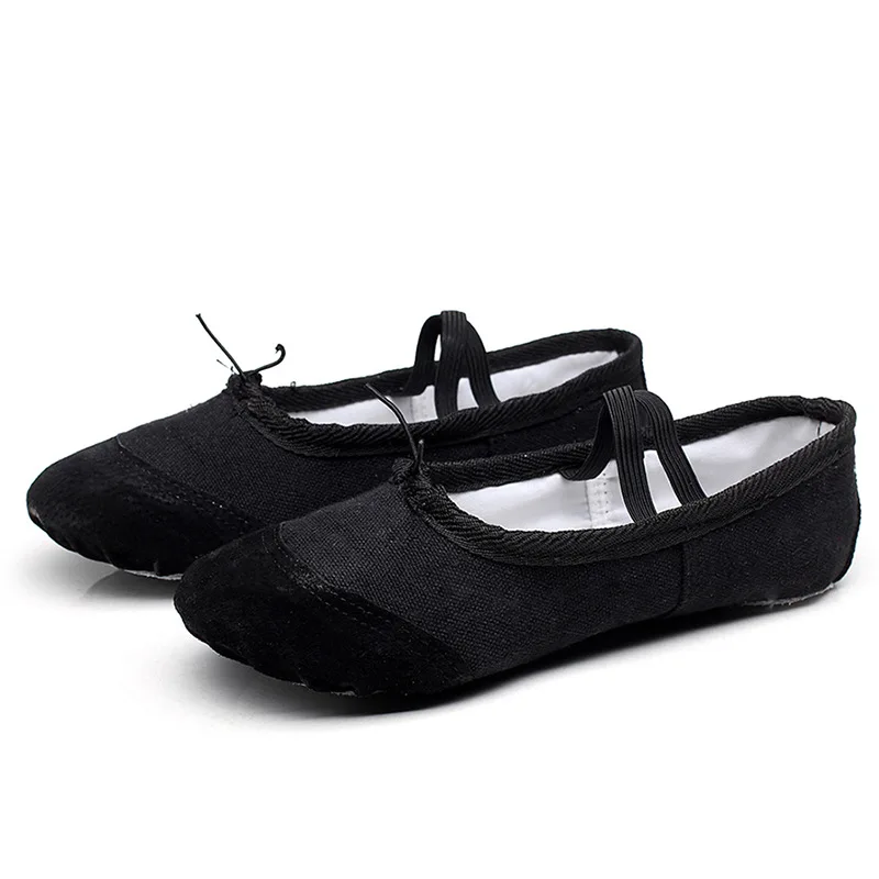 Adult Dance Shoes Soft Bottom Children Ballet Practice Yoga Gymnastics Canvas Flat |