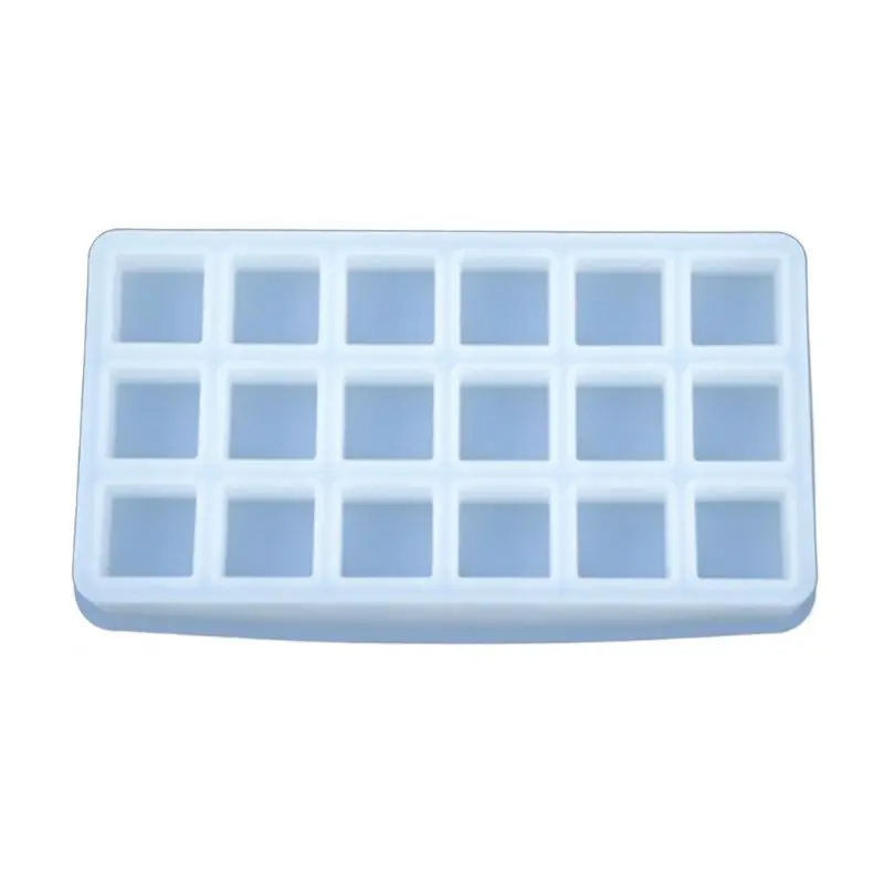 Квадратная клетчатая коробка для хранения помады с кристаллами литые формы