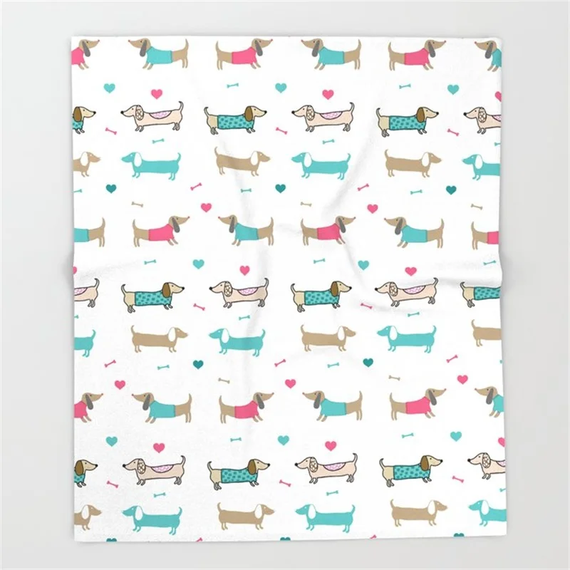 Одеяло для любимого питомца забавное мягкое Флисовое одеяло с принтом маленьких