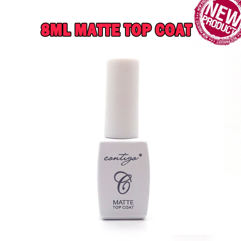 Contigo впитывающий Гель-лак для ногтей 8 мл Гель-лак для ногтей Полупостоянный УФ светодиодный Гибридный лак резиновая основа для маникюра - Цвет: 8ml matte top