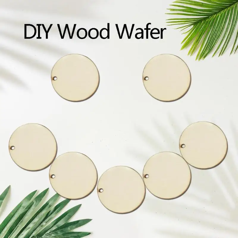 25 шт. подвесные бирки из натурального кусочки дерева для свадебных торжеств с