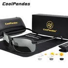 Солнцезащитные очки Мужские поляризационные, умные фотохромные хамелеоны с антибликовым покрытием, для вождения