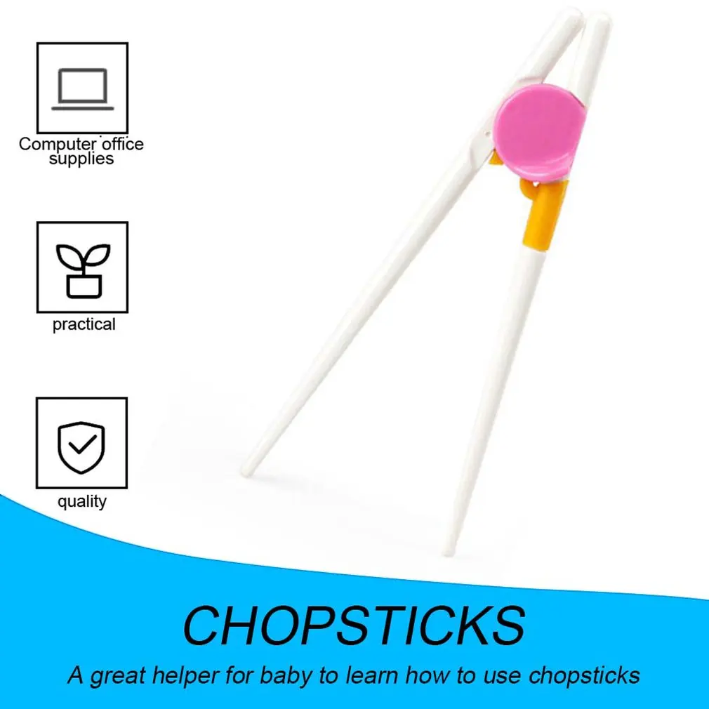 

Children Kids Baby Beginner Chopsticks Safety Training Helper Easy Use Boys Girls Tableware Practical Household Supplies
