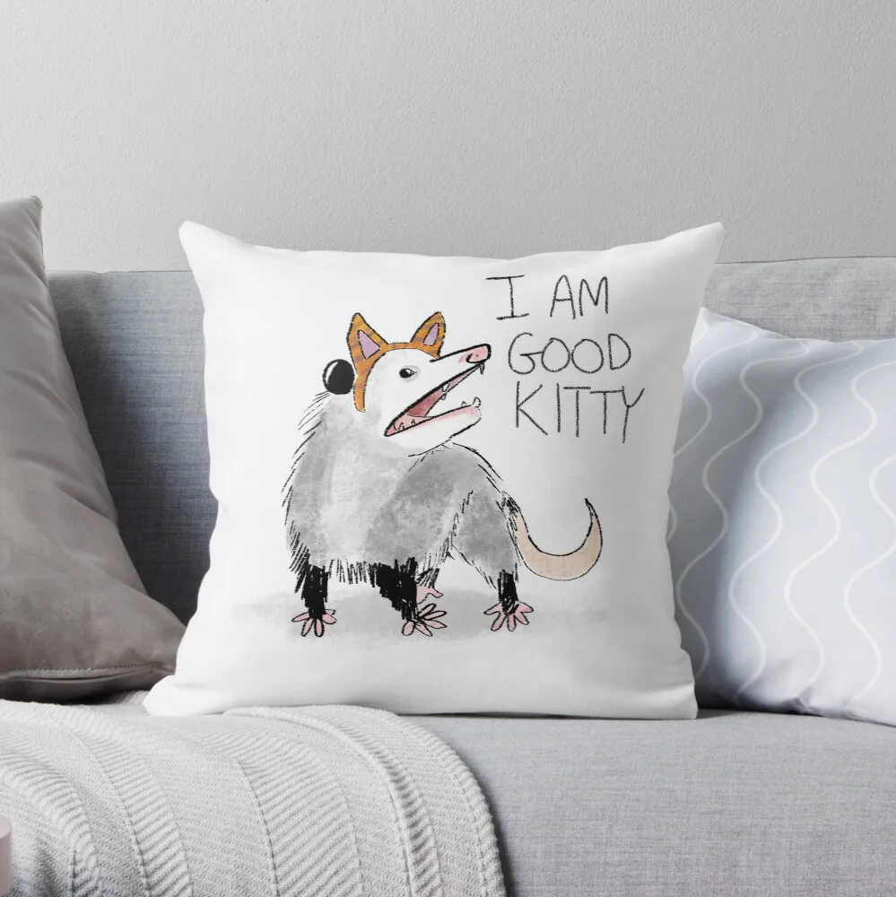 

I AM GOOD KITTY Design Throw Pillow Pillowcase Cushion Cover Home Decorative Sofa Pillow Cover Cushion Cover 40x40cm 45x45cm