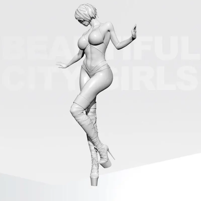 

Created By 75mm Yufan Fantasy Beauty Resin Soldier Td-2078 Model White A7F0