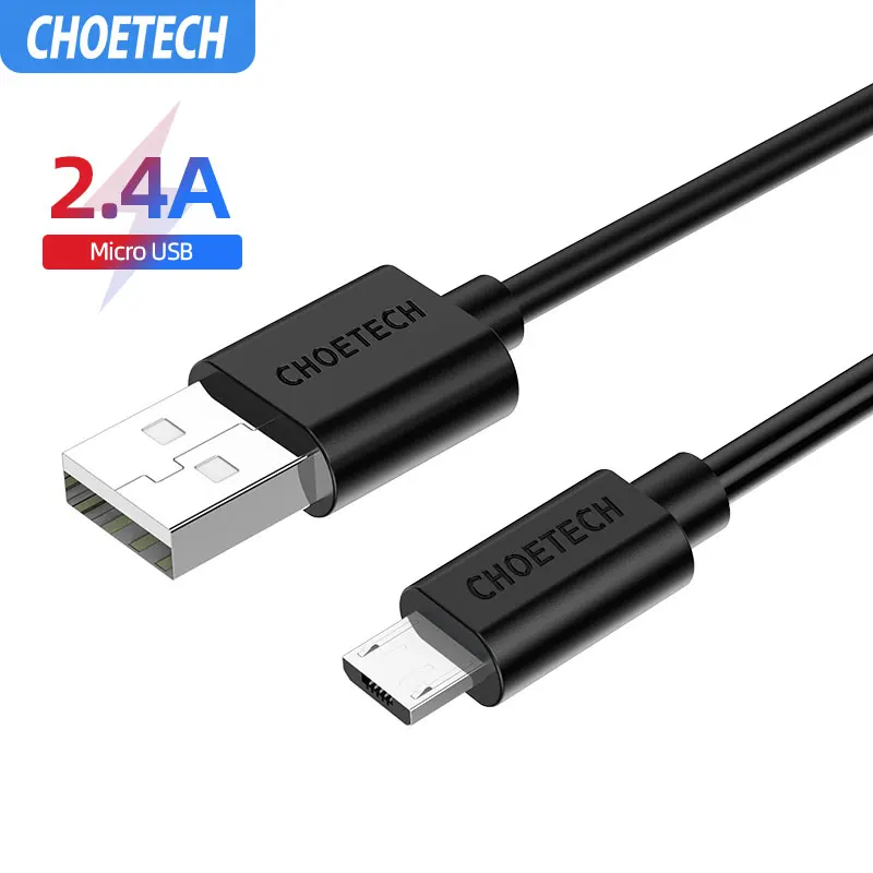 CHOETECH микро Usb кабель 1 м черный белый для мобильного телефона Xiao Mi Huawei Android дешевый