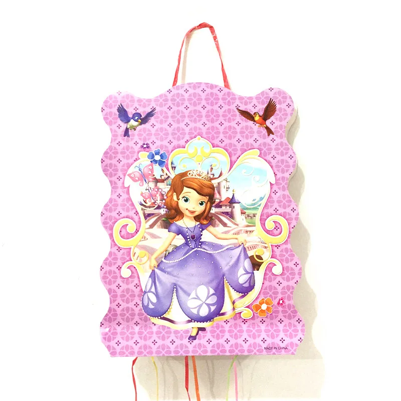 Princess-Sofia-1pcs 1 комплект с героями мультфильма «Маша и Медведь» тема пиньята душа ребенка Дети День рождения украшения пиньята игра вечерние событие фестиваль вечерние поставки - Цвет: Princess-Sofia-1pcs