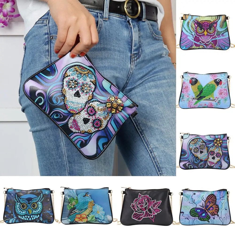 5D Сделай Сам художественный браслет особой формы с алмазной росписью кошелек