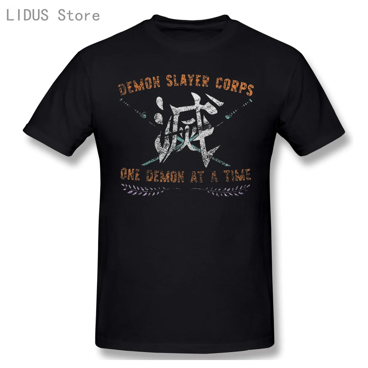 

Cool Demon Slayer Corps T-Shirt Men 100 Percent Cotton Tshirt Kimetsu No Yaiba Kamado Tanjirou Anime Manga