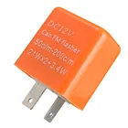 12 В 2-контактный Универсальный электронный Регулируемый Частотный квадратный светодиодный мигающий реле сигнал поворота для мотоцикла